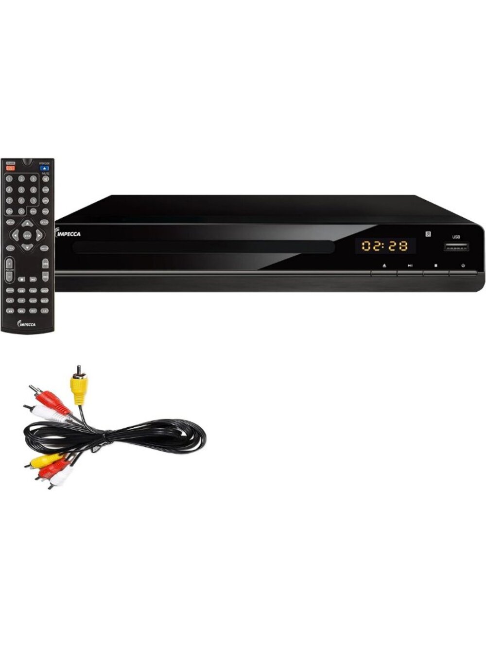 Compact Multi-Region DVD Player with HDMI, USB, RCA, Remote & 1080P Up-Convert